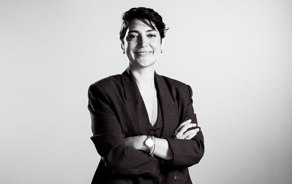 Sevilay Gürel siyah beyaz portresi